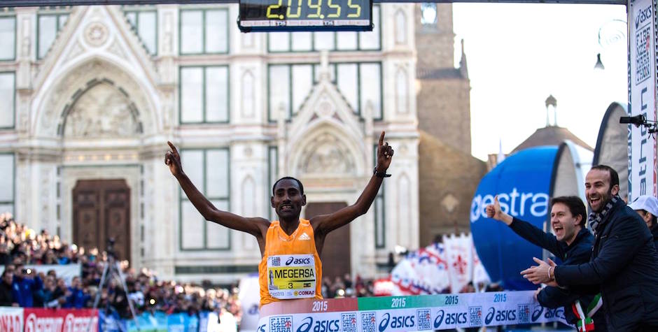 L'arrivo di Firenze Marathion 2015