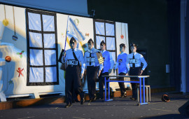 Allievi della Douhet durante lo spettacolo di Natale