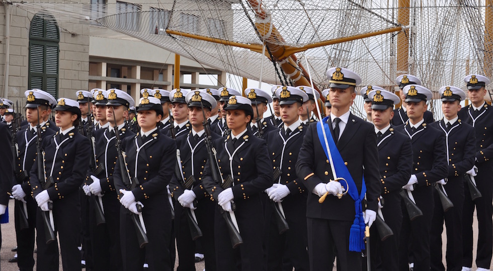 I cadetti della 1ª classe dell'Accademia Navale 2015
