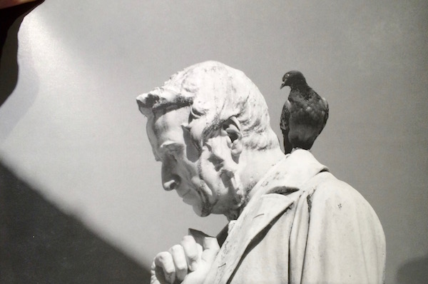 La statua di Cosimo Ridolfi in piazza Santo Spirito a Firenze