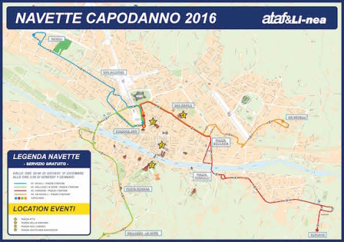 Navette Capodanno 2016 a Firenze