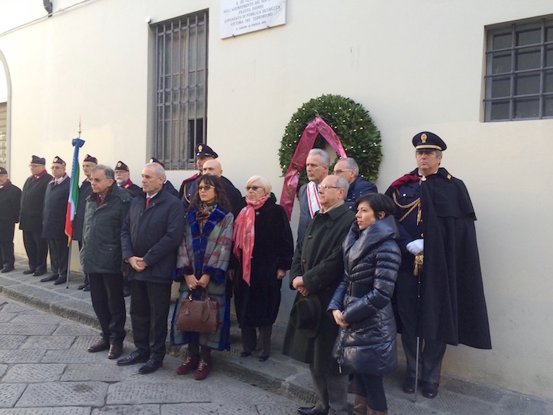 Il ricordo di Fausto Dionisi in via delle Casine a Firenze