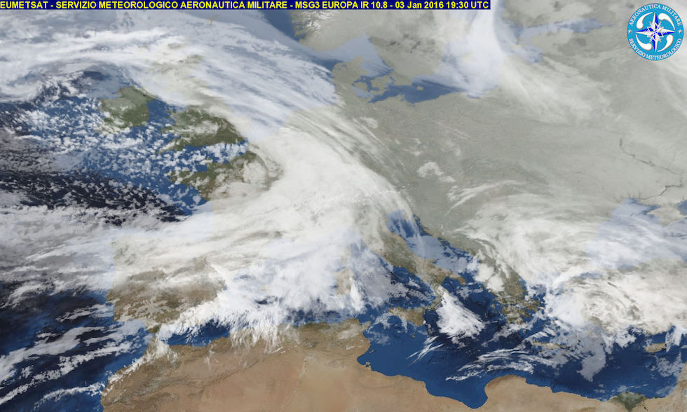 Le perturbazioni hanno invaso anche il bacino del Mediterraneo