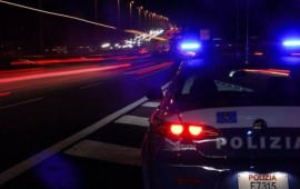 Polizia stradale notte