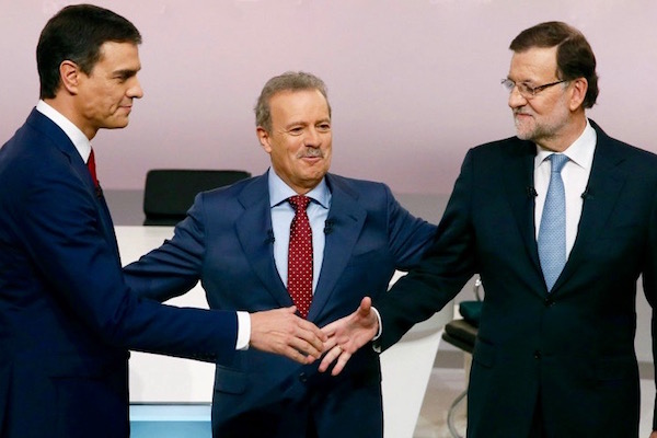 Difficile accordo tra Pedro Sánchez (sin.) e Mariano Rajoy