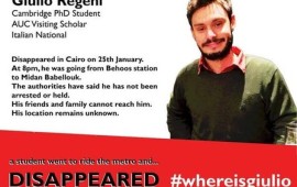 L'annuncio su Twitter di ricerca di notizie su Giulio