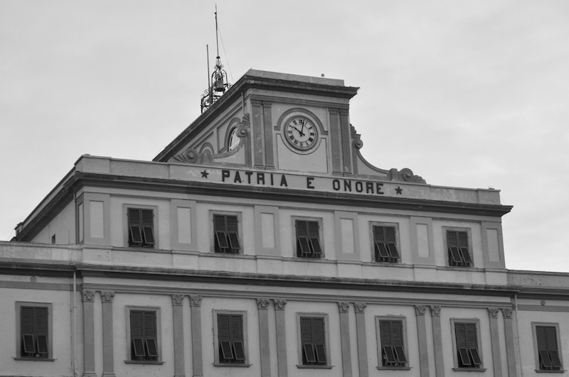 La facciata dell'Accademia Navale