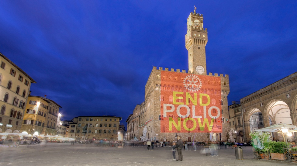 Palazzo Vecchio sostiene la campagna Polio Plus