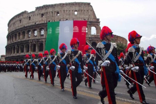 Carabinieri alla parata del 2 giugno a Roma