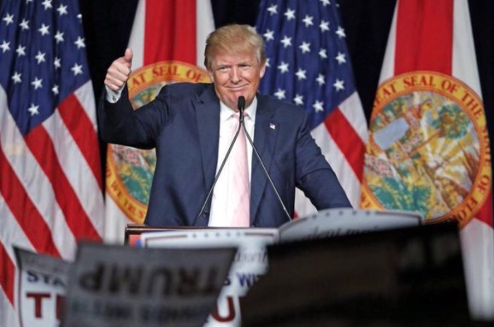 Il candidato repubblicano Donald Trump