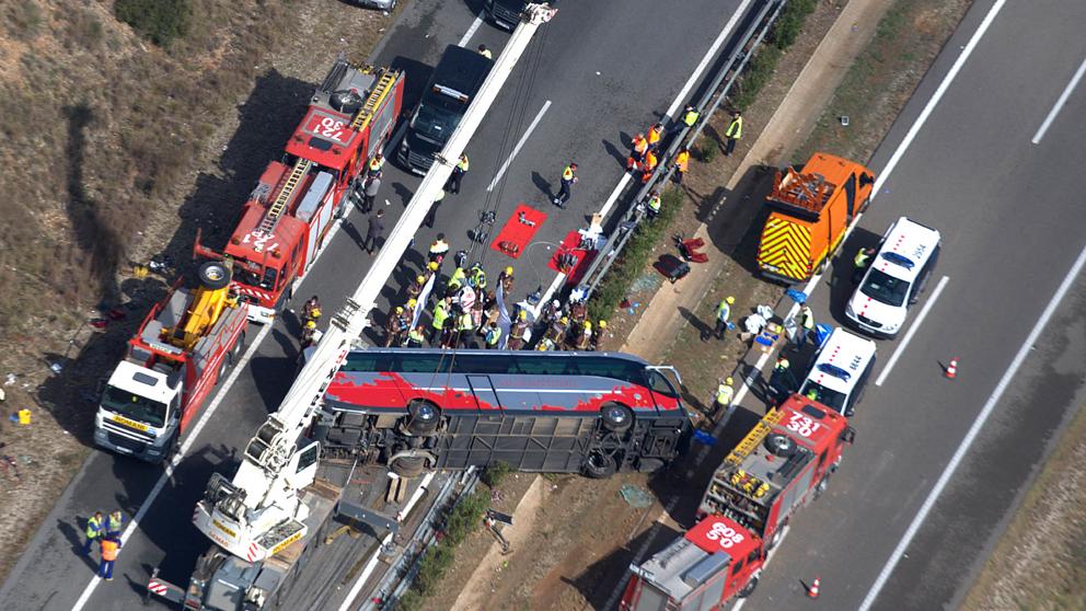 Il tragico incidente sull'autostrada tra Valencia e Barcellona in Spagna
