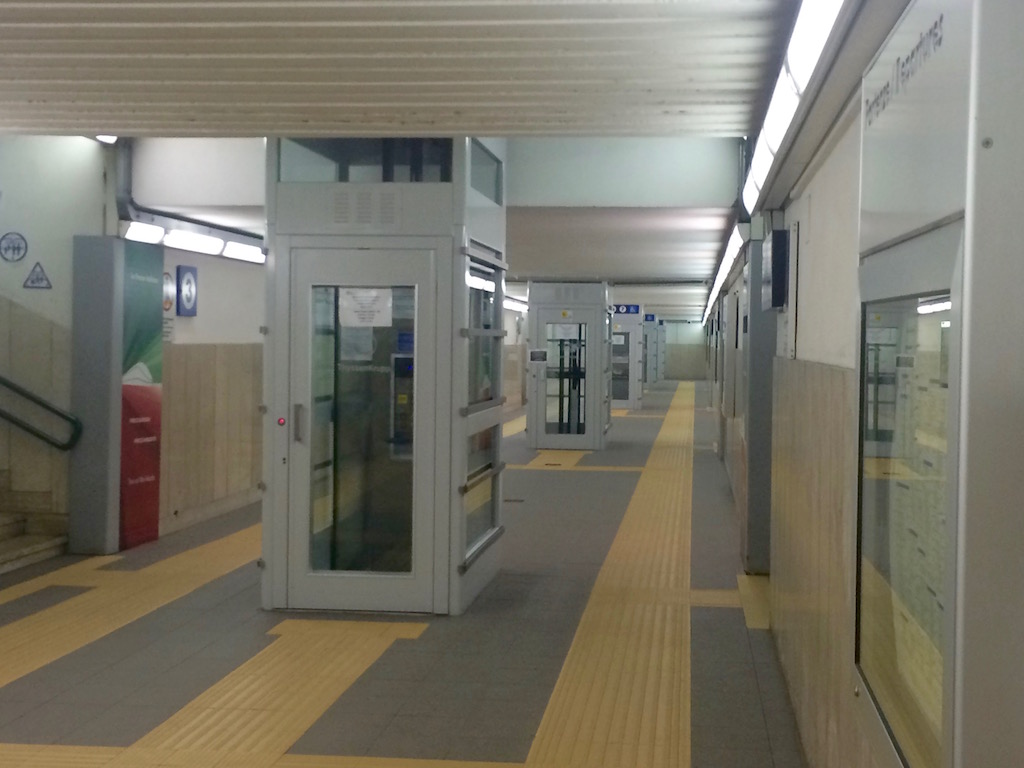 Il sottopassaggio alla Stazione Firenze Campo Marte