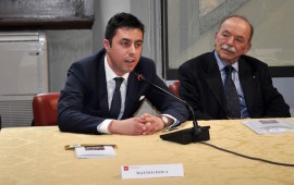 Matteo Isola e a destra il past governor Arrigo Rispoli