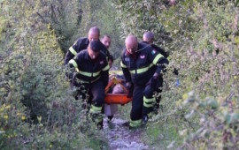 L'intervento dei soccorritori a Monte Morello