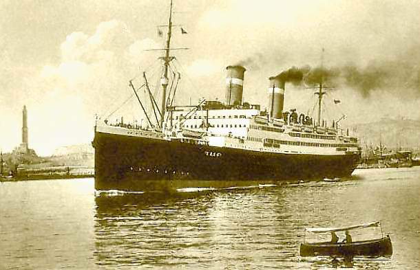 Il Conte Rosso (Foto Agenzia Bozzo da una cartolina del 1925)