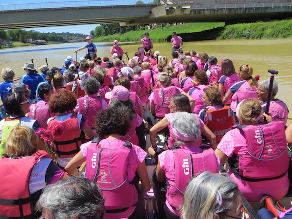 Le sette squadre partecipanti al Florence Dragon Boat Pink Meeting 2016