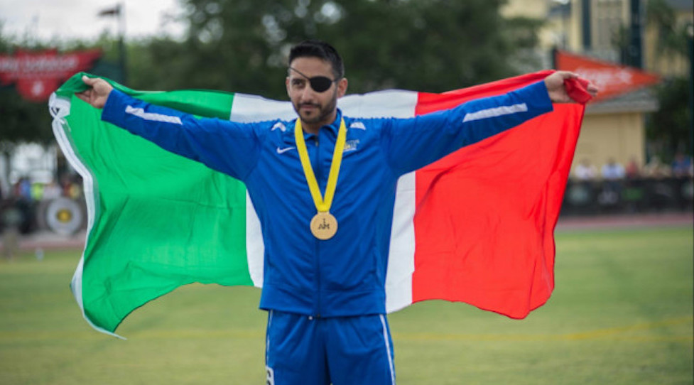 1° Caporalmaggiore Domenico Russo oro sui 100 metri