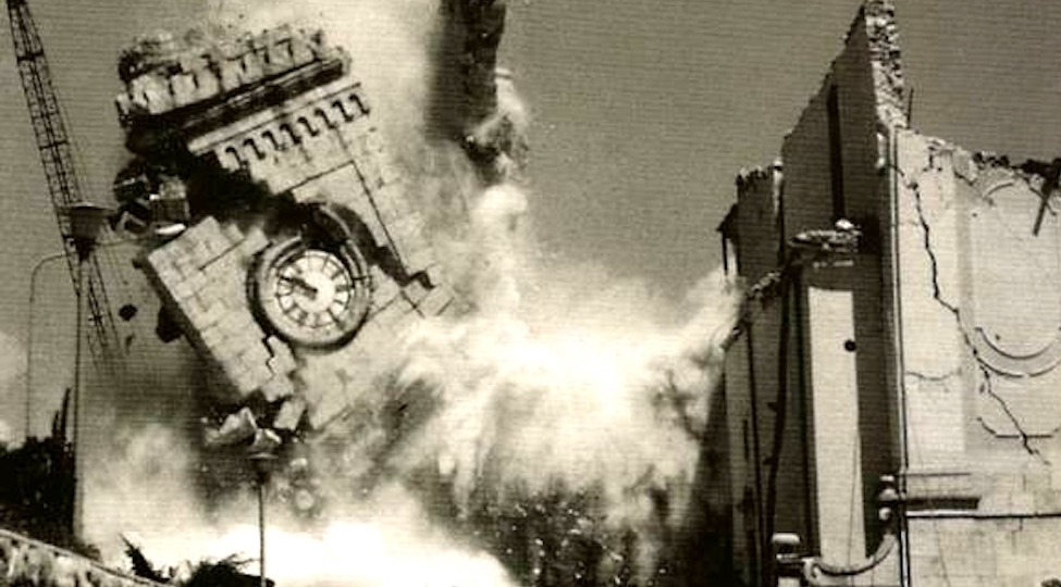 Una storica immagine del terremoto del Friuli del 1976