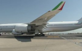 L' Airbus 340-500 della Presidenza del Consiglio