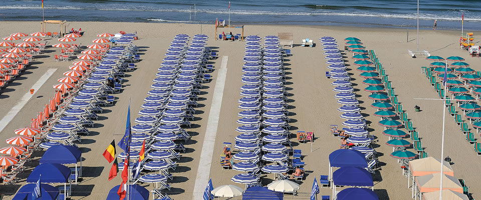La spiaggia del Lido di Camaiore