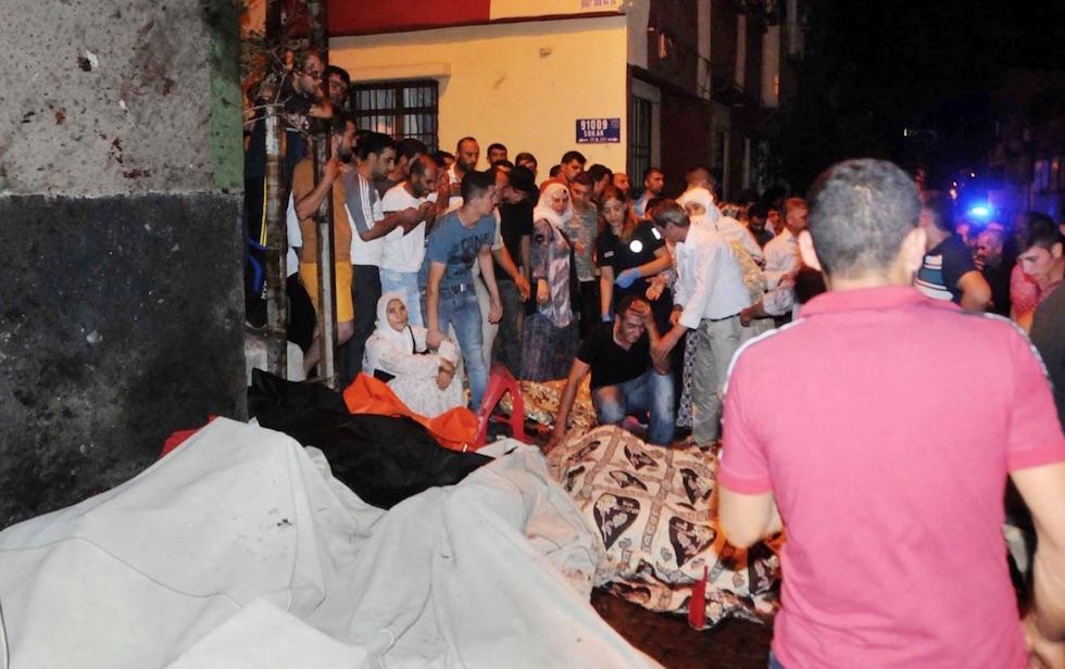 L'esplosione a Gaziantep