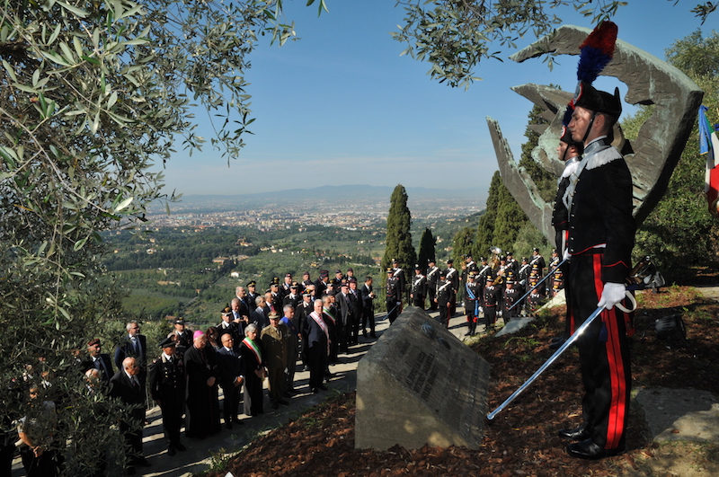 Il monumento ai carabinieri di Fiesole sul colle di San Francesco
