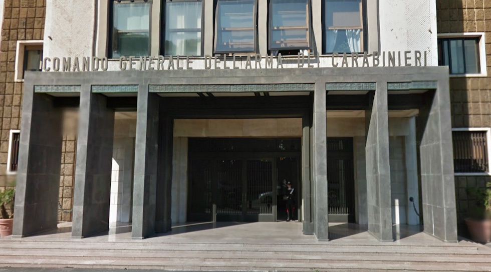 La sede del Comando Generale dei Carabinieri a Roma