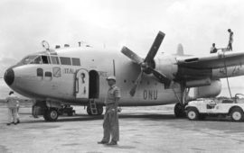 Un C119 della 46ª Aerobrigata di Pisa