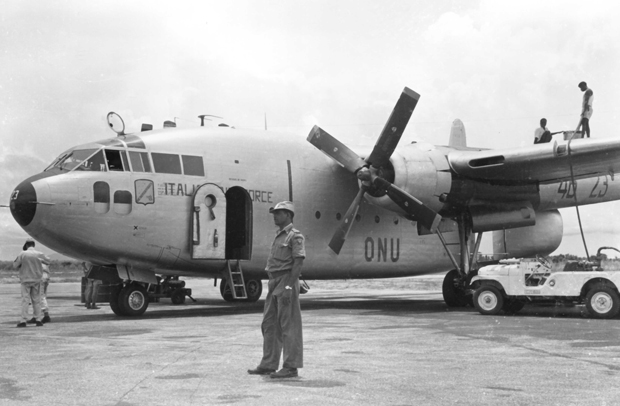 Un C119 della 46ª Aerobrigata di Pisa