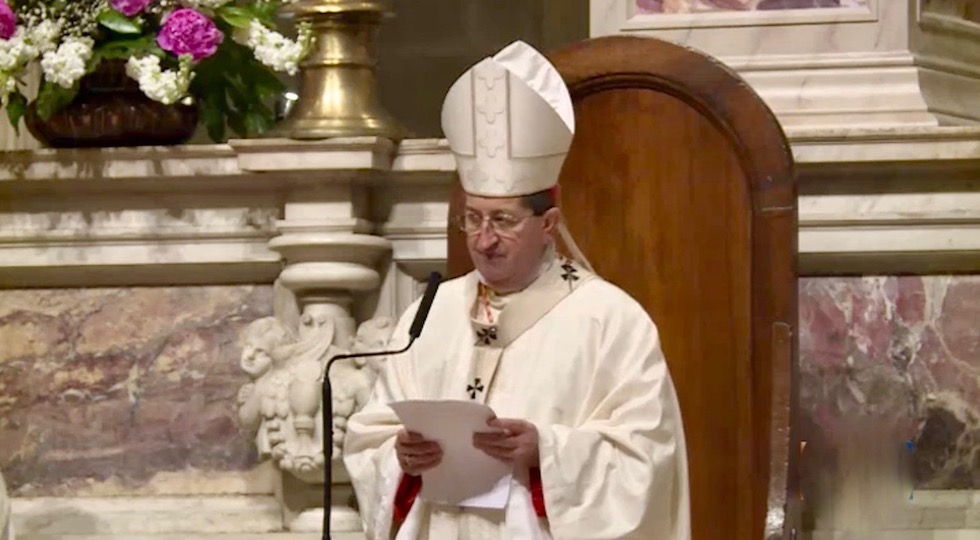 Il cardinale Betori durante un'omelia