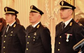 da sin. Sovr Capo Michele Natalini, Vice Sovr.Davi Cucinelli, Sovr. Capo Mario Vece