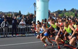 La partenza della Half Marathon Firenze 2017 Vivicittà