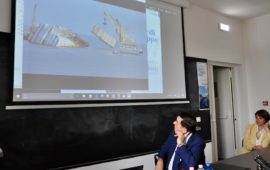 Silvio Bortolotti, patron di Micoperi, durante il suo intervento all'Università di Firenze