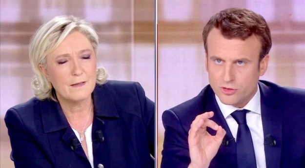 Marine Le Pen e Emmanuel Macron