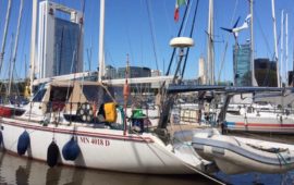 La barca Crilù nel porto di Buenos Aires nel novembre 2017