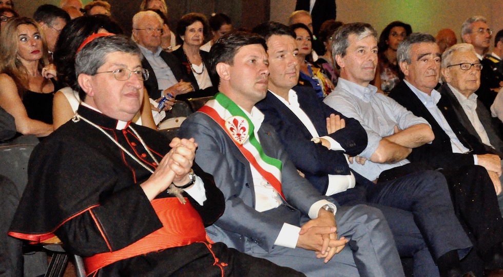 Il cardinale Betori con i sindaci di Firenze Nardella, Renzi. Domenici, Primicerio e Morales