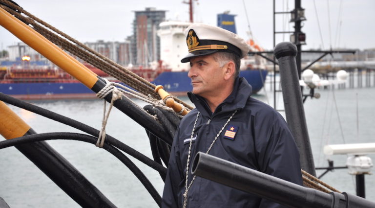 Giulio D'Elia, nostromo di Nave Vespucci