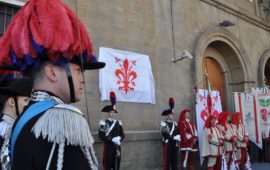La cerimonia all'ex caserma Mameli in piazza Stazione a Firenze