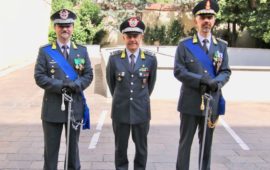 da sinistra i generali Fabrizio Nieddu, Bruno Bartoloni e il colonnello Carlo Levanti