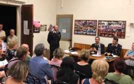 L'incontro tra carabinieri e cittadini al Cesto (Figline e Incisa Valdarno)