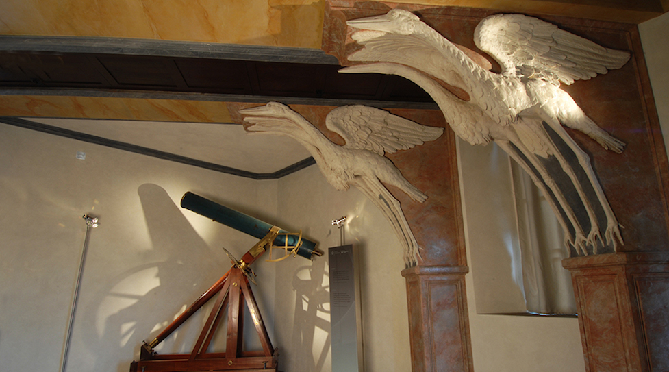 La sala delle cicogne alla Specola di Firenze
