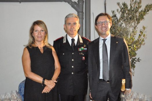 Il prefetto Laura Lega, il colonnello Giuseppe De Liso e il sindaco di Firenze Dario Nardella