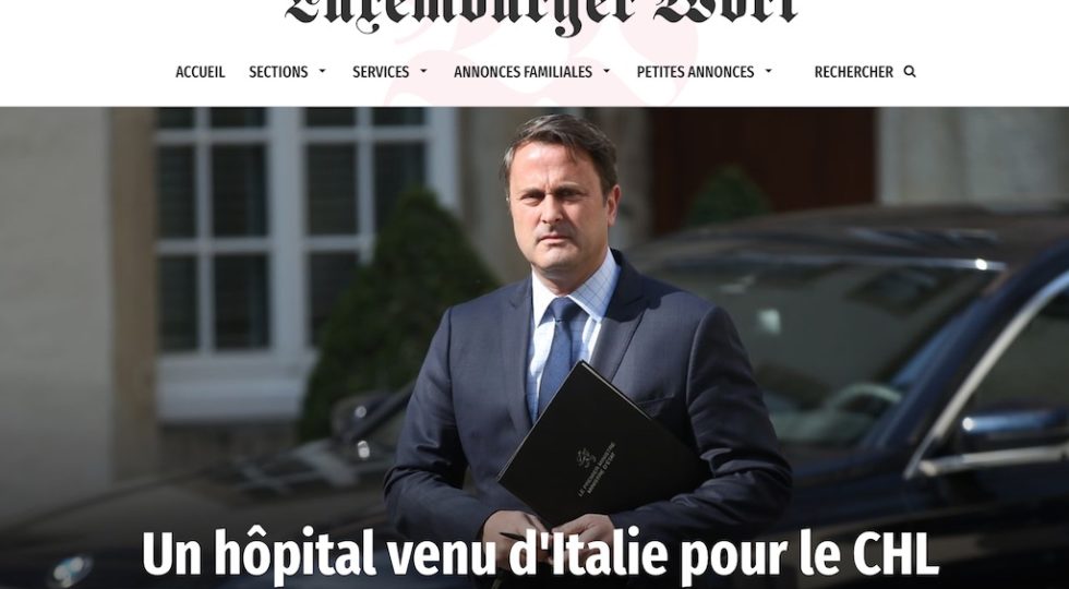 L'annuncio è stato dato dal Primo MInistro del Lussemburgo Xavier Bettel