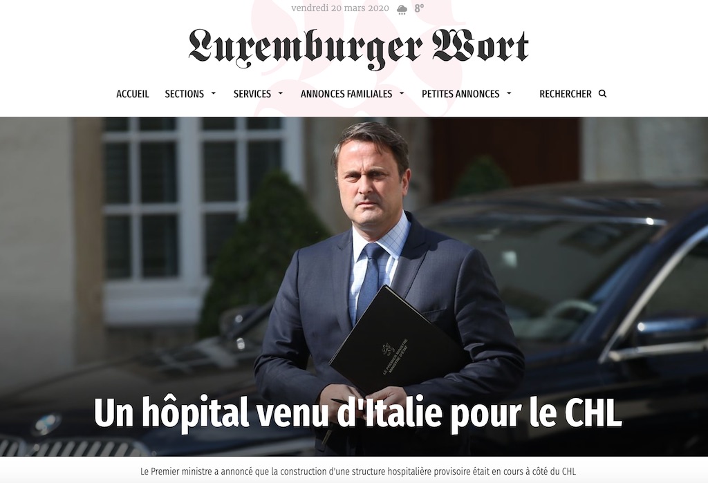 L'annuncio è stato dato dal Primo MInistro del Lussemburgo Xavier Bettel