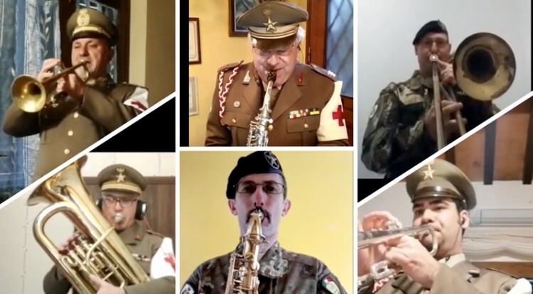 Il concerto "a distanza" della Banda del Corpo Militare della Croce Rossa Italiana di Firenze