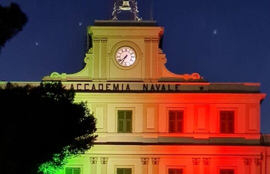 La facciata dell'Accademia Navale di Livorno