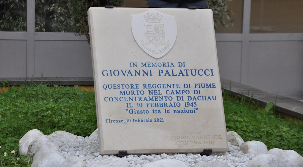 Il cippo in memoria di Giovanni Palatucci