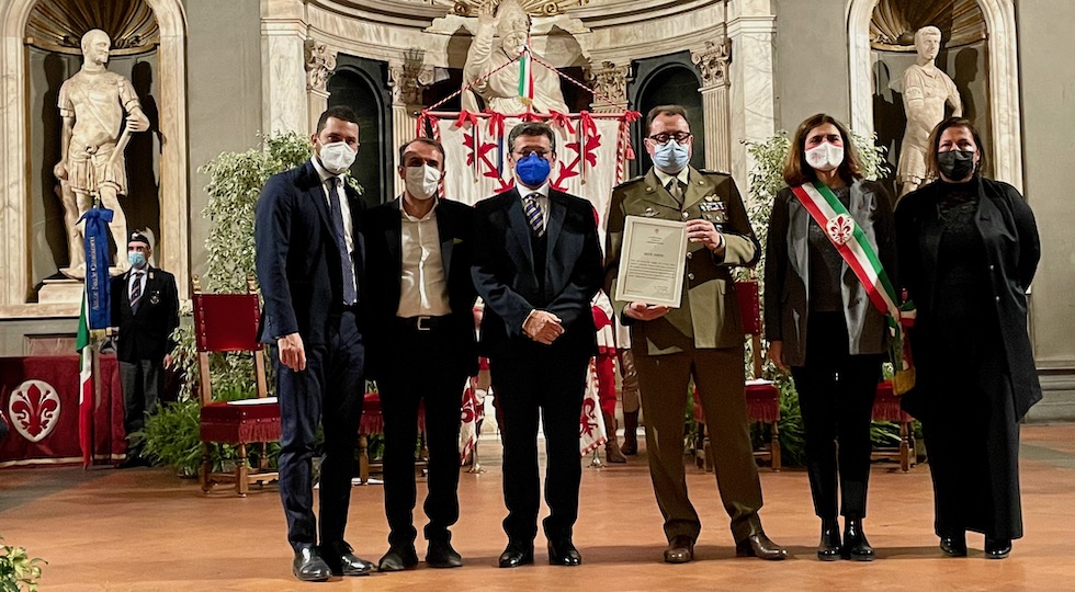 Cerimonia in Palazzo Vecchio per il conferimento della cittadinanza onoraria di Firenze al Milite Ignoto