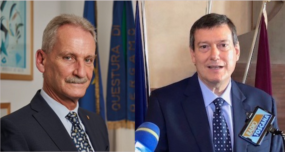 I questori Maurizio Auriemma (a sin.) e Filippo Santarelli