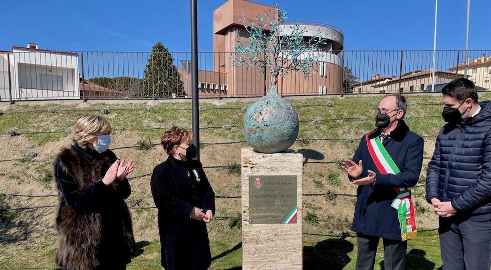 L'intitolazione del Parco Emanuele Petri a Cortona